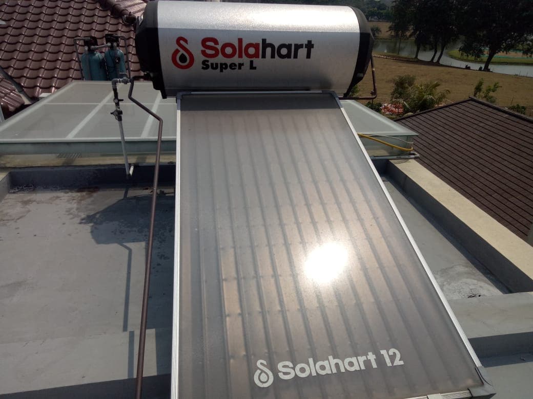 Detail panel Water Heater Solahart setelah pengecekan